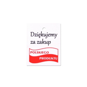 Etykieta Dziękujemy za zakup 200 szt.